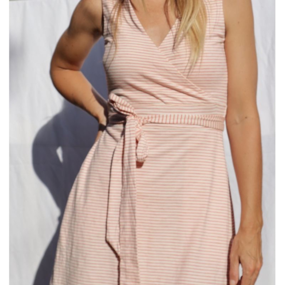 Toad and Co cotton striped summer dress - preppy style